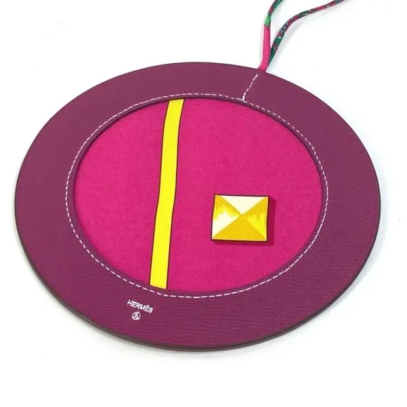 HERMES petit h Bag Charm Epsom silk purple Unused